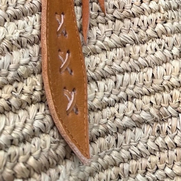 Rare New, Hi-end, Unique, Beautiful, Hand-Woven Twined Beach Bag 100% Raffia - Picture 4 of 8